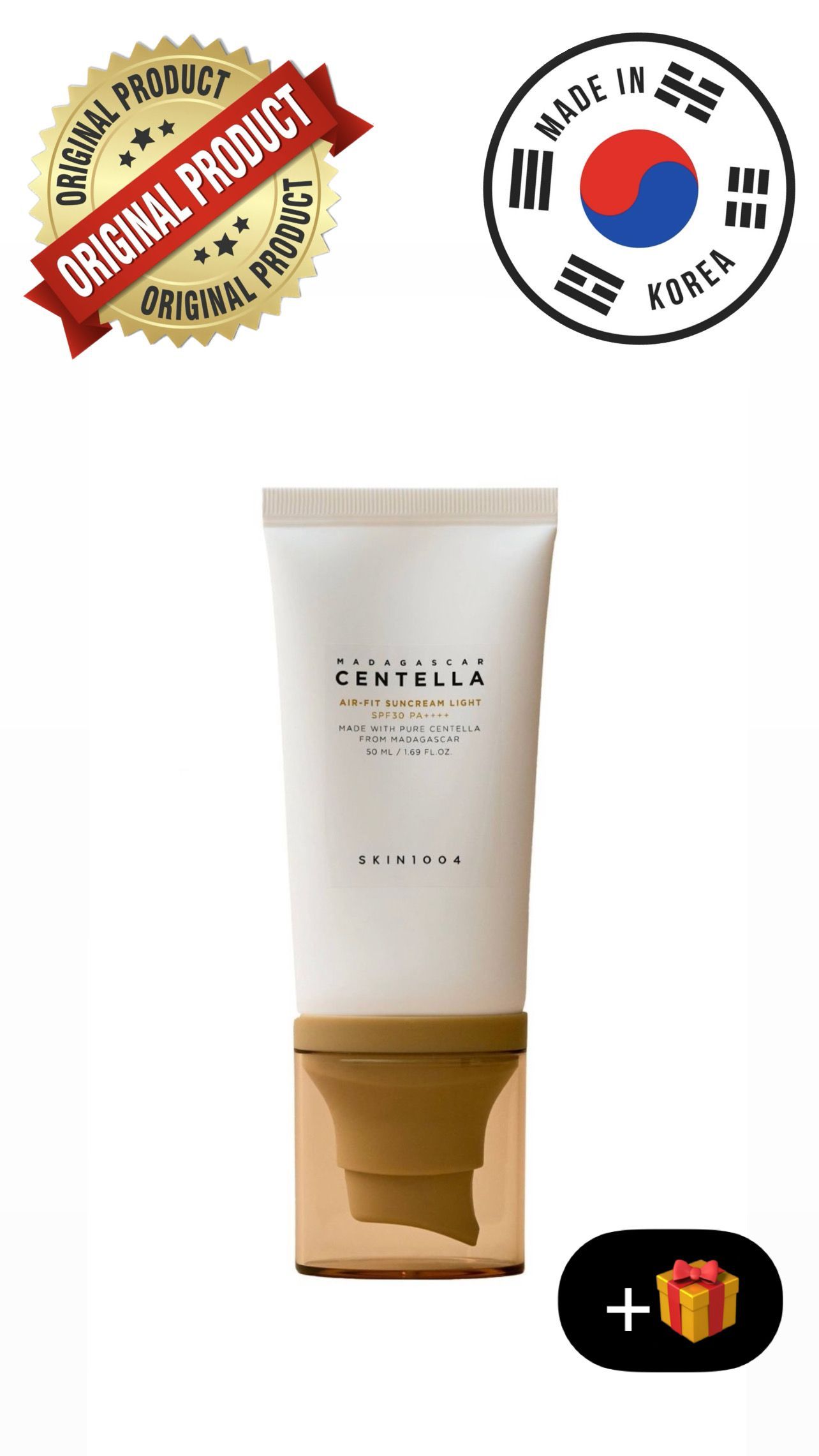 Skin1004 Madagascar Centella Air-Fit suncream Plus Light. Солнцезащитный крем skin1004 Madagascar Centella Air-Fit suncream Light SPF 30, 50 мл.