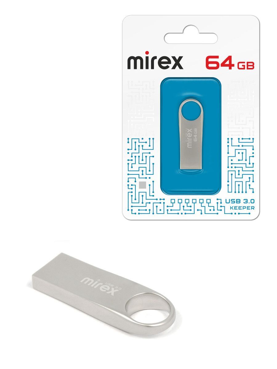 USB-флеш-накопитель Mirex KEEPER 64 ГБ - купить по выгодной цене в  интернет-магазине OZON (891953156)