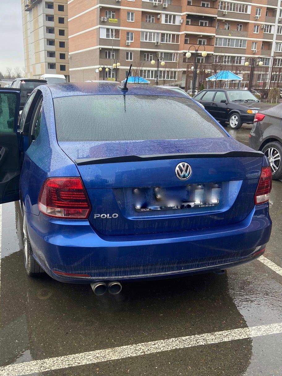 Спойлер Volkswagen Polo M4 2011-2019, под покраску