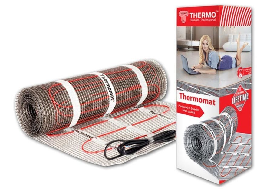 Теплый пол нагревательный мат Thermo Thermomat 1,5 кв.м 130 (190) Вт