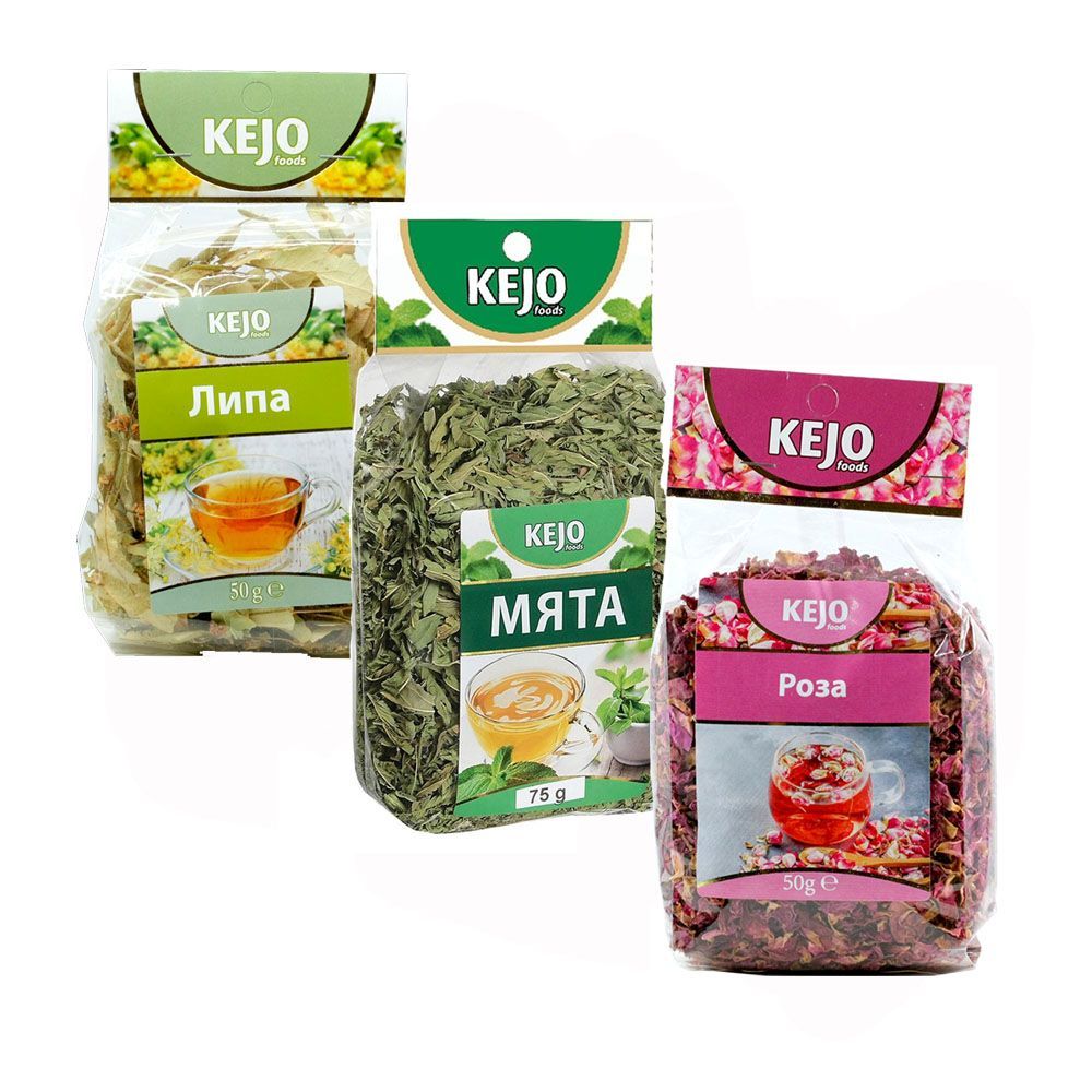 Чай KEJO foods Липа Мята Роза (50гр +75гр +50гр) - купить с доставкой по  выгодным ценам в интернет-магазине OZON (941470736)