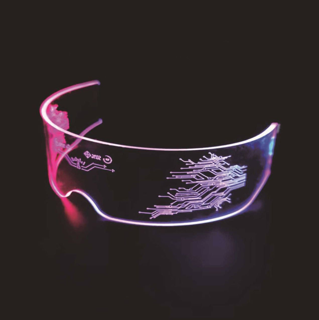 очки cyberpunk светящиеся led светодиодные фото 54