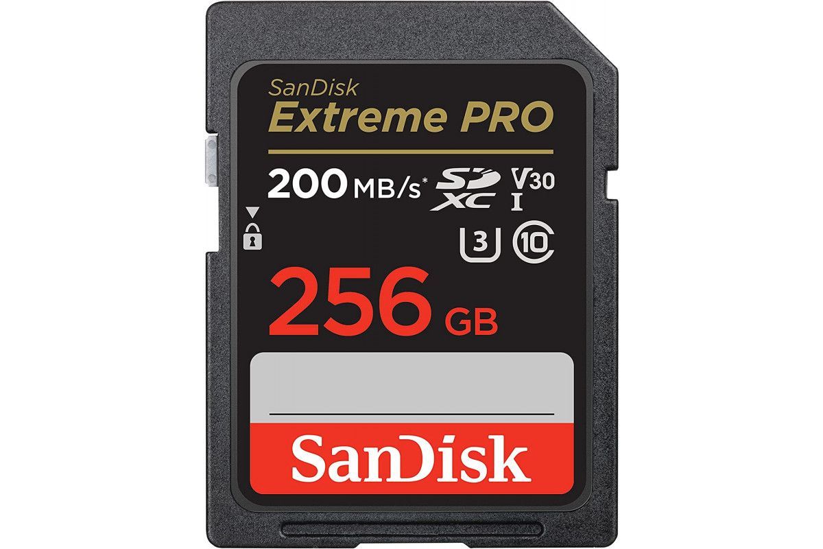 Карта памяти SanDisk SDXC Extreme Pro Class 10 UHS-I U3 V30 (200/90MB/s) 256GB