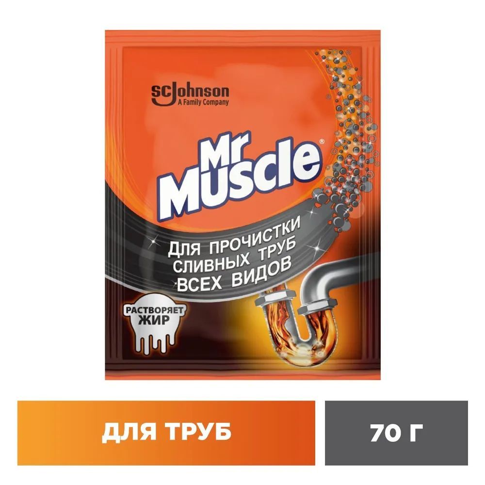 Мистер Мускул для прочистки труб, 70г