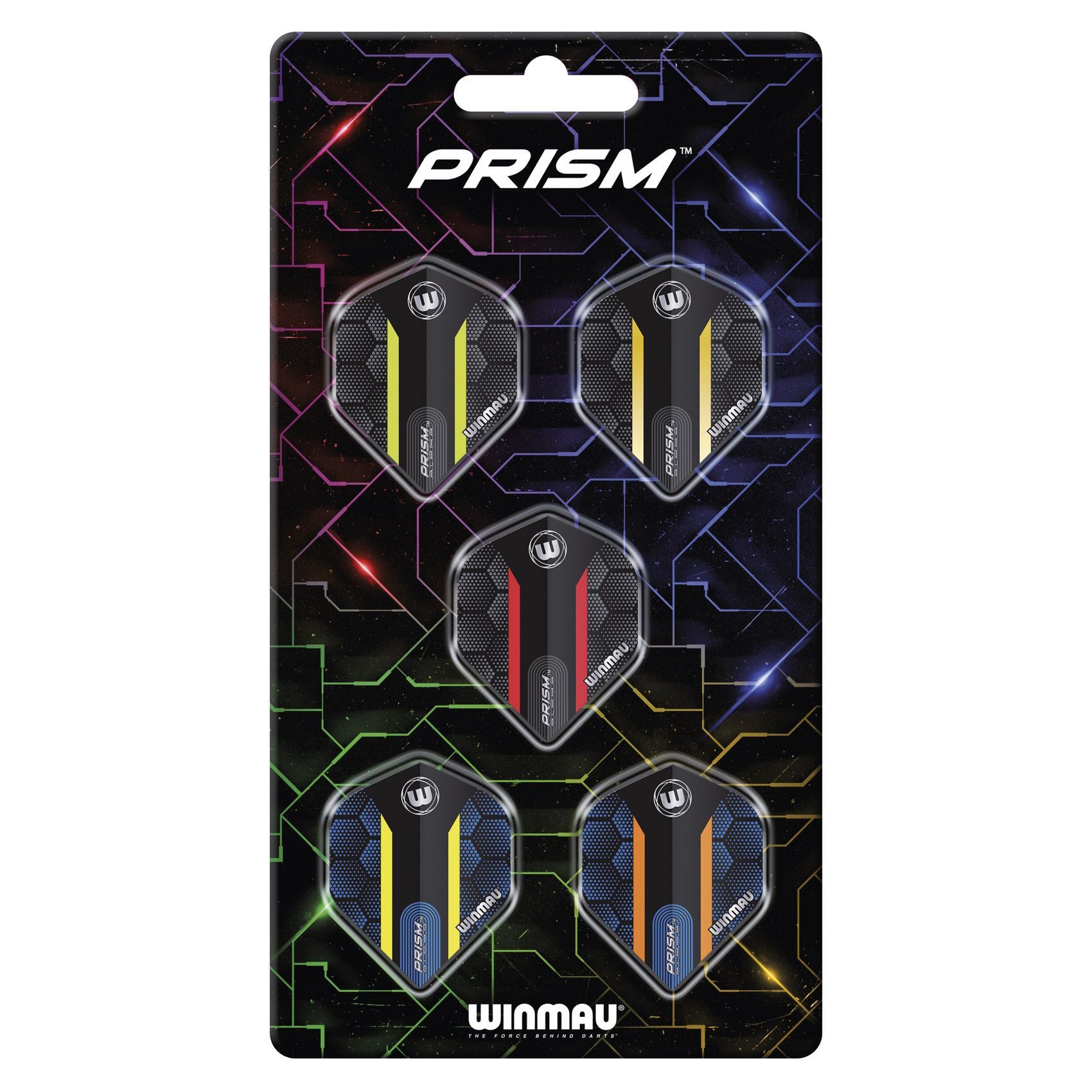 Набор из 5-ти комплектов оперений Winmau Prism Alpha Collection 8119