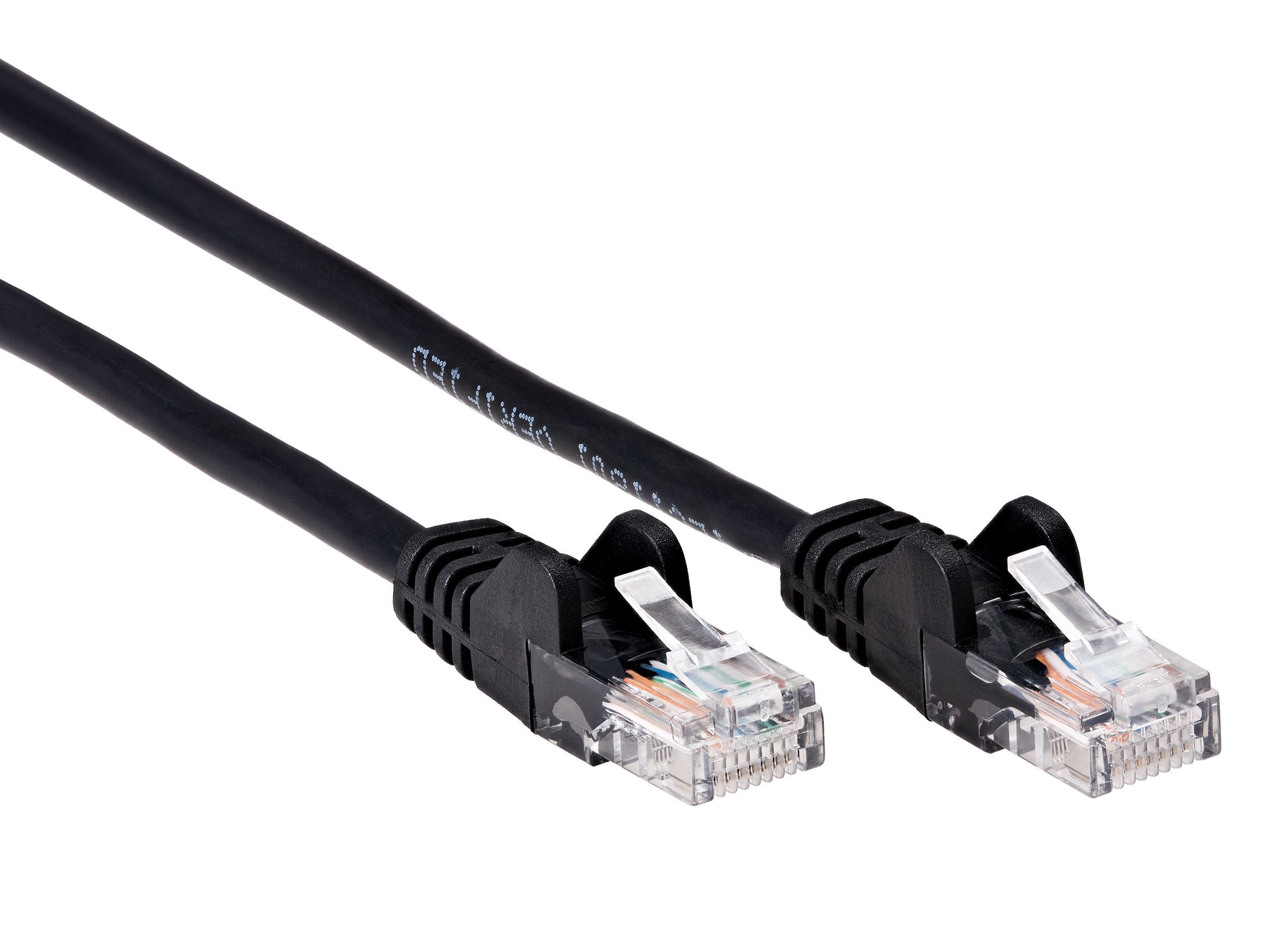 Короткий патч корд 1м iOpen UTP 5e RJ45 интернет кабель 1 метр LAN Ethernet патчкорд черный (ANP511_1M_BK)