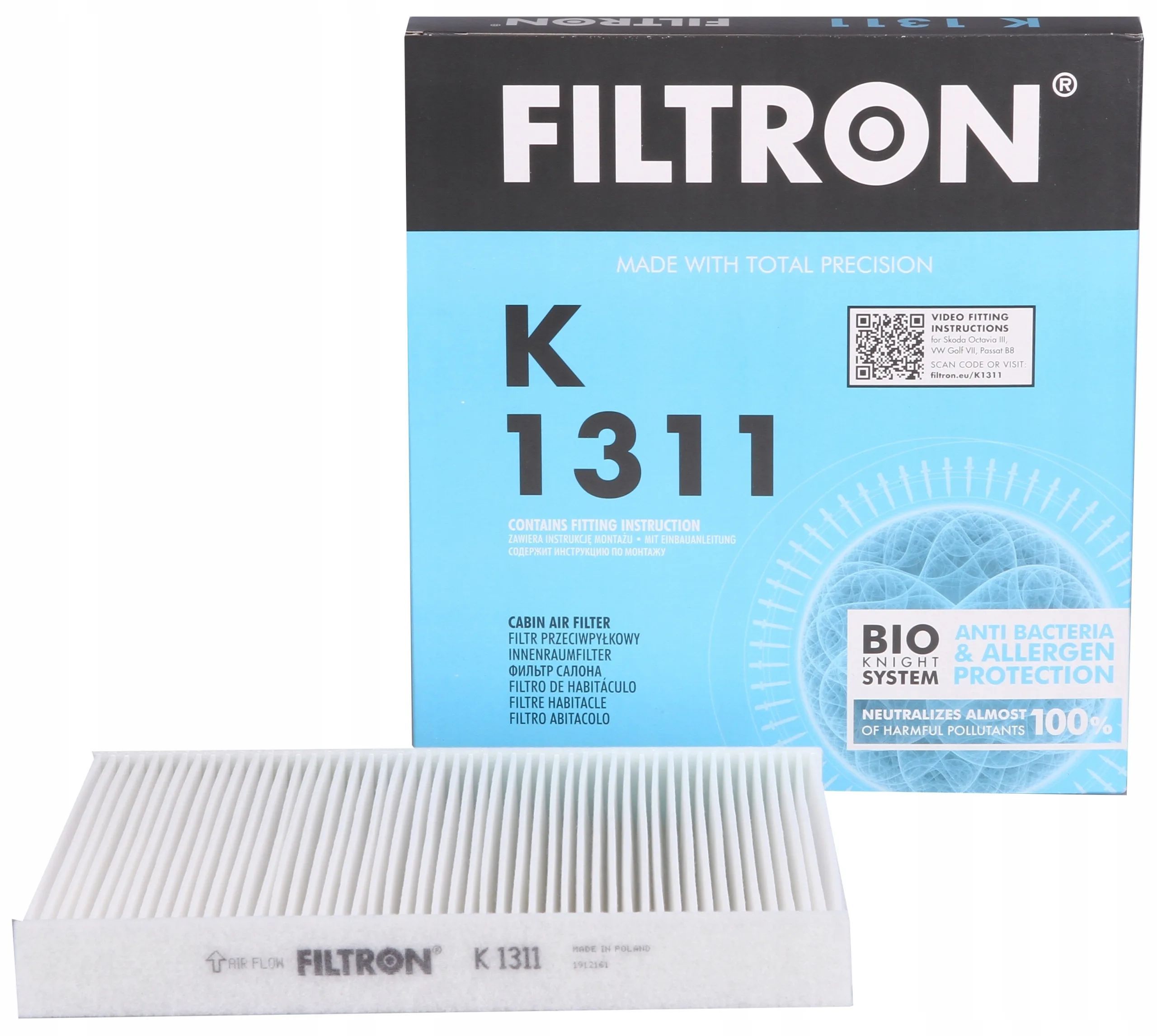 Фильтр салонный FILTRON K1311 - купить по выгодным ценам в  интернет-магазине OZON (245891570)