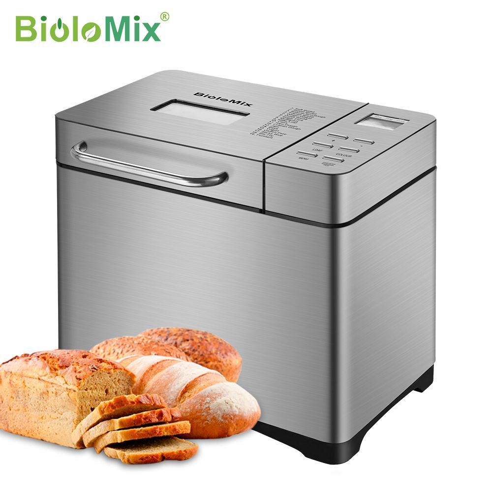 BioloMix Хлебопечка BM013 650 Вт, вес выпечки 1000 г, программ 19