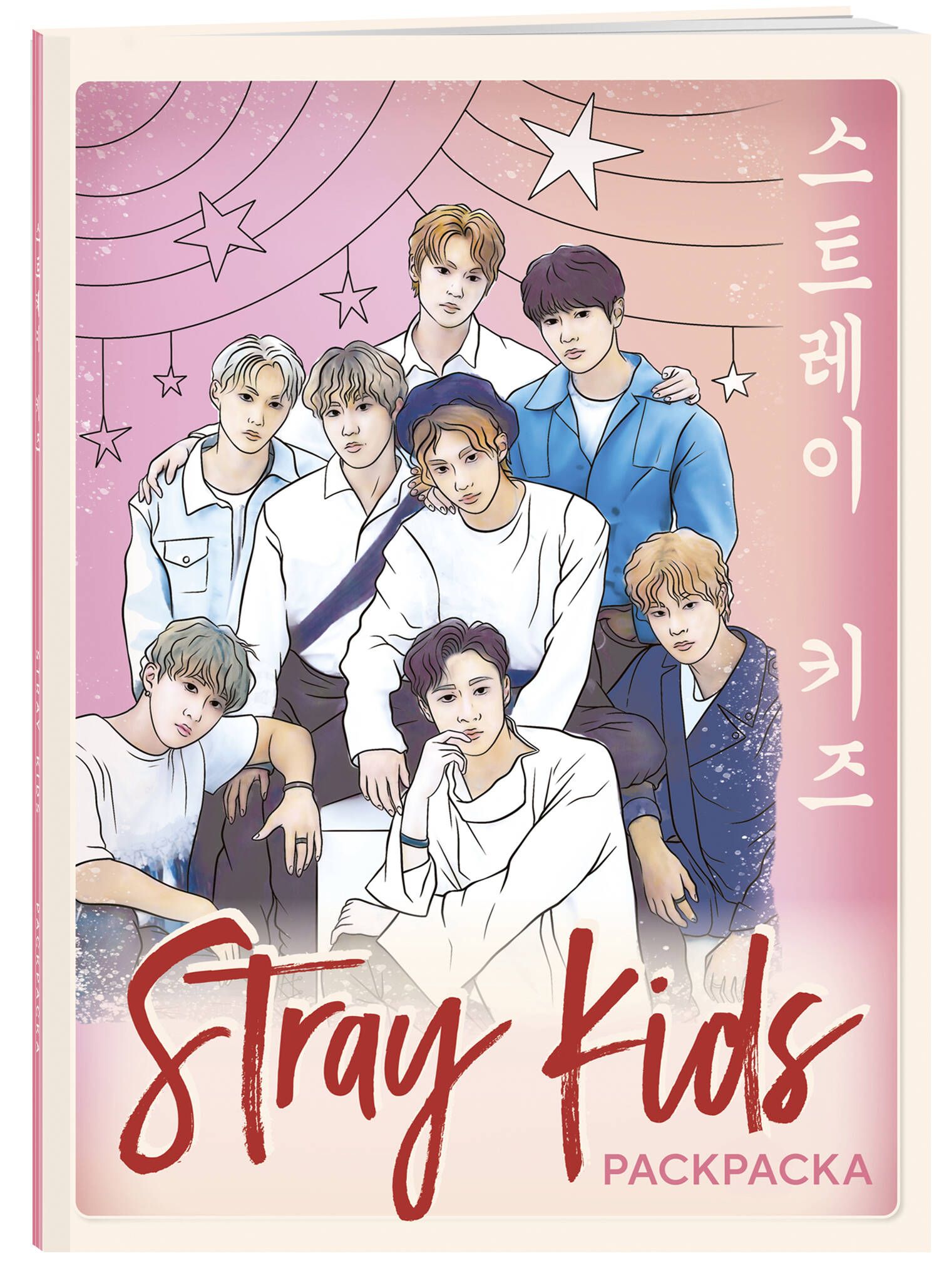 Stray kids. Раскраска с участниками одной из самых популярных k-pop групп -  купить с доставкой по выгодным ценам в интернет-магазине OZON (1010350051)