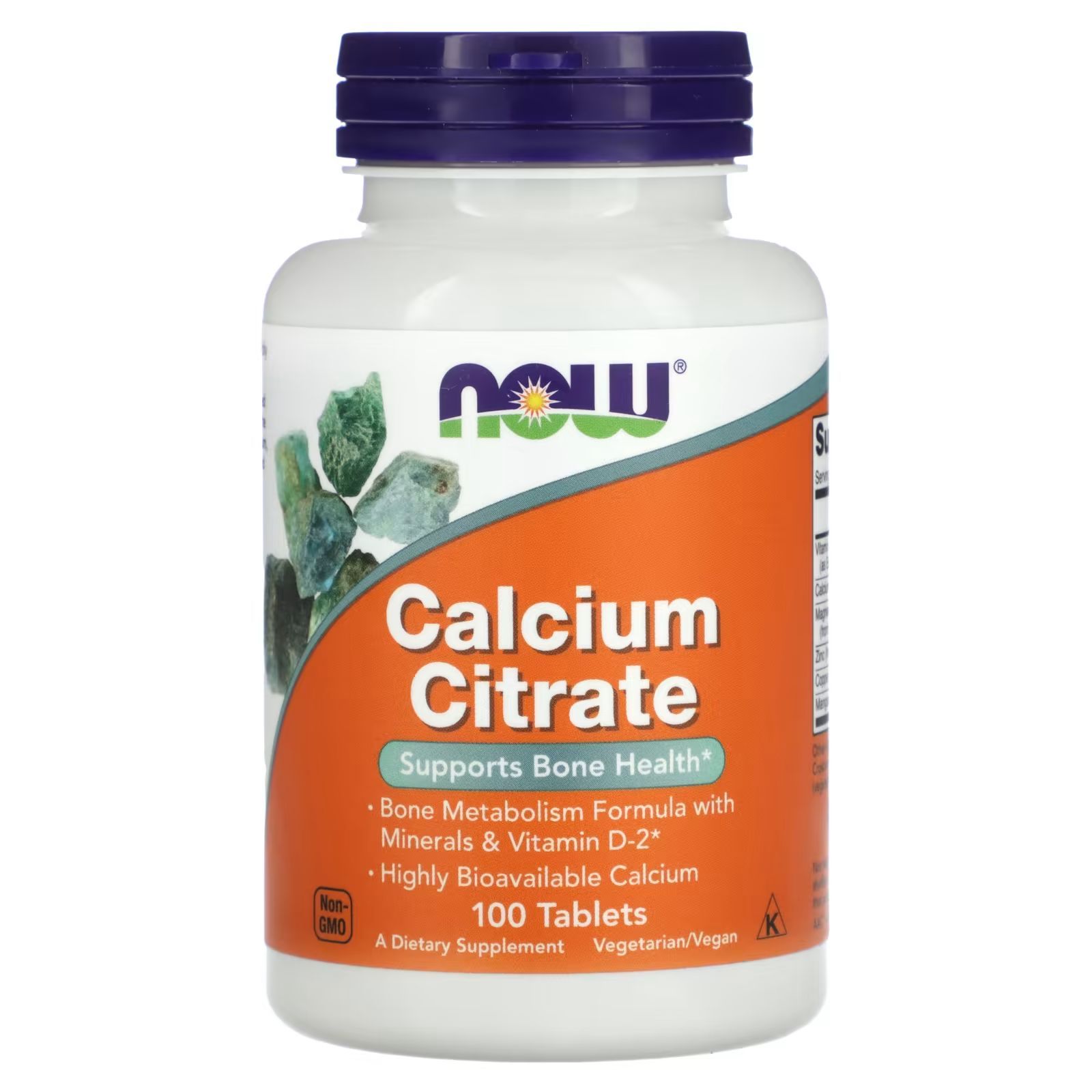 Кальций цитрат NOW Foods Calcium Citrate 100 таблеток