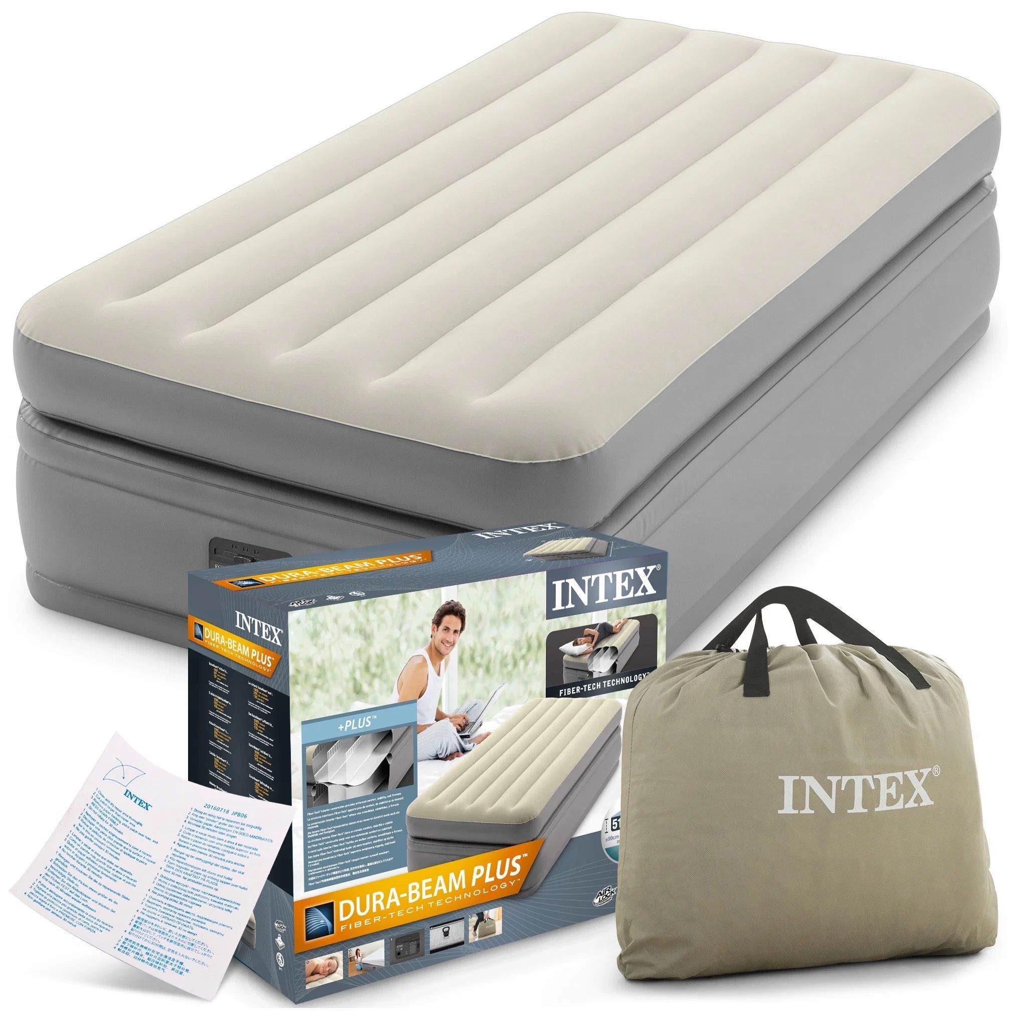 надувная кровать intex essential rest airbed