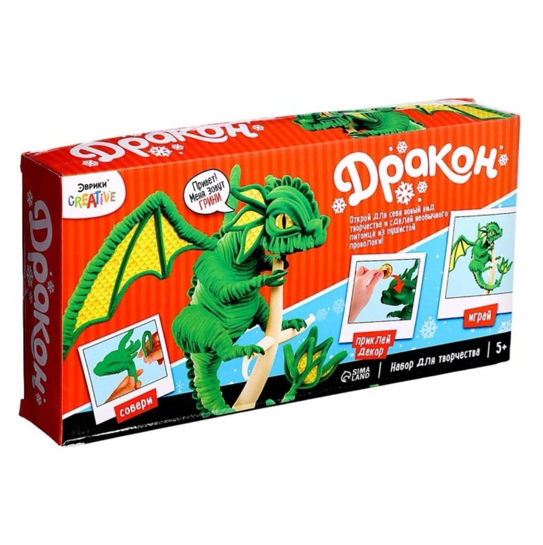 дракон из меховых палочек инструкция
