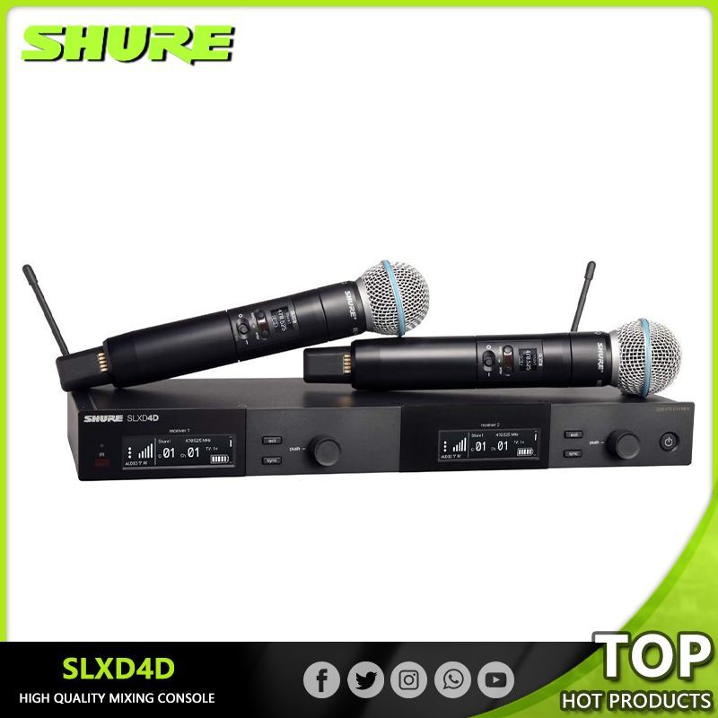 ShureМикрофондляживоговокалаSLXD24D,черный