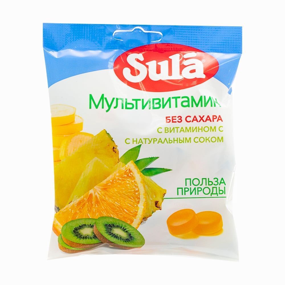Sula без сахара купить. Sula без сахара мультивитамин 60г. Sula карамель мультивитамин 60 гр. Леденцы Зула 60гр мультивитамин. Карамель sula без сахара 60.