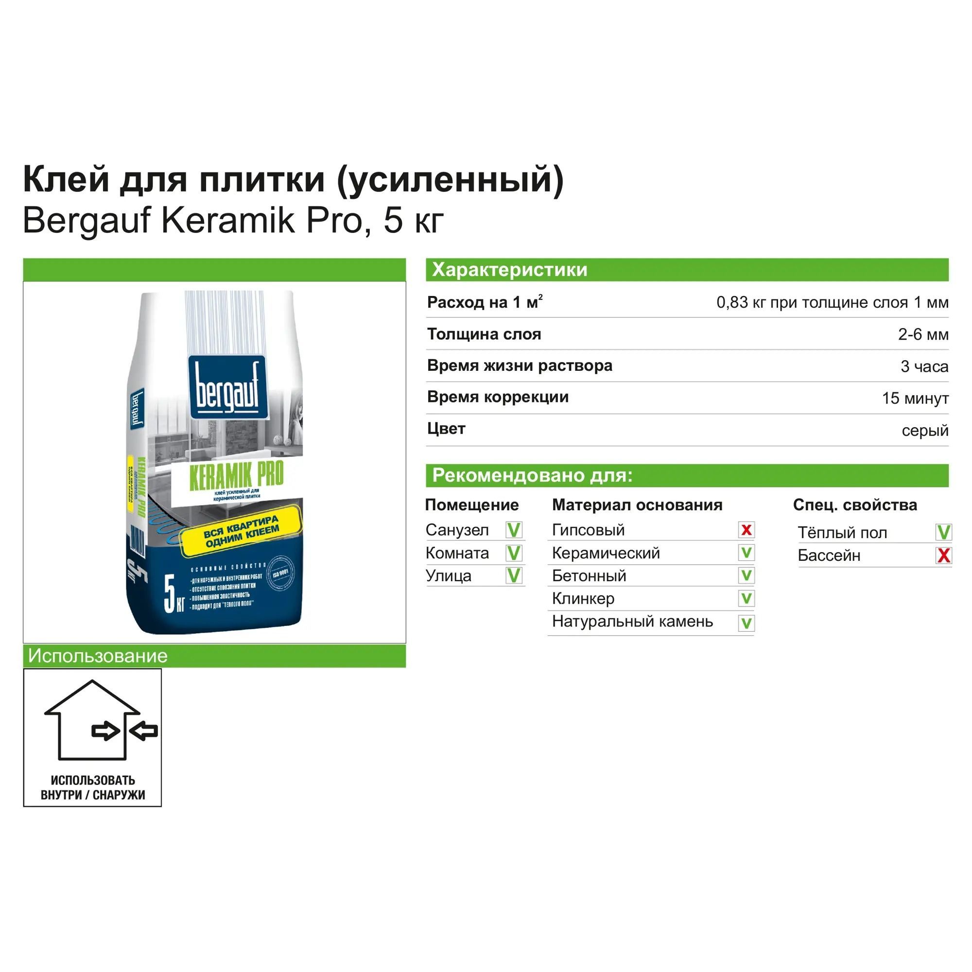 Плиточный Клей Бергауф Купить