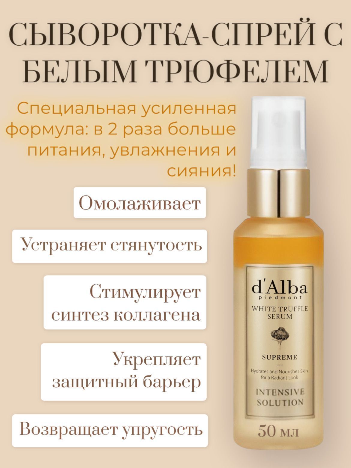 D'Alba White Truffle Serum Supreme Intensive solution. Сыворотка Альба. Alba Supreme White Truffle Serum. D'Alba White Truffle Serum Intensive solution 50ml.