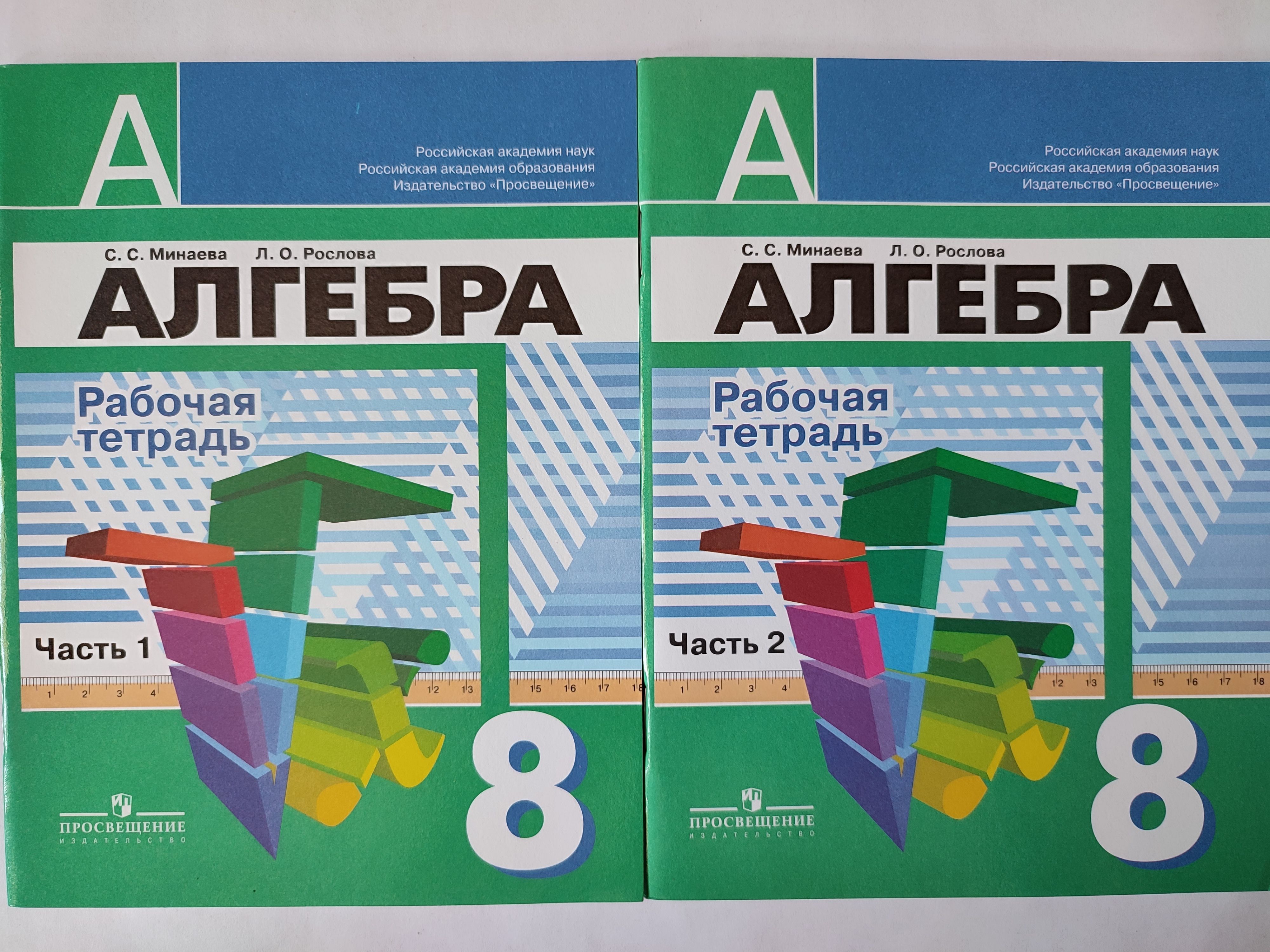 Алгебра. Рабочая тетрадь. В 2-ух частях. 8 класс | Минаева С. С. - купить с  доставкой по выгодным ценам в интернет-магазине OZON (1120998323)