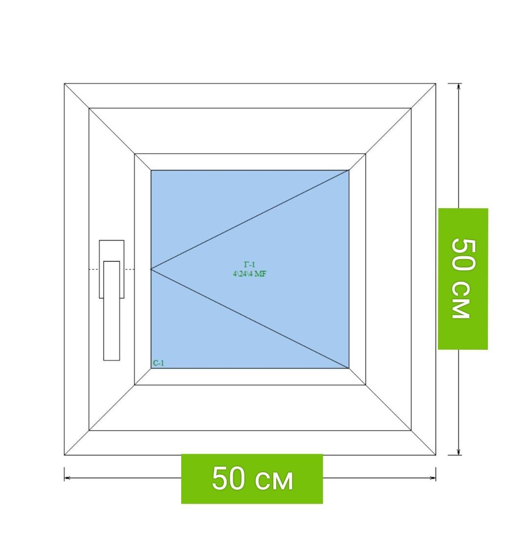 Купить Окно 50 На 50 См