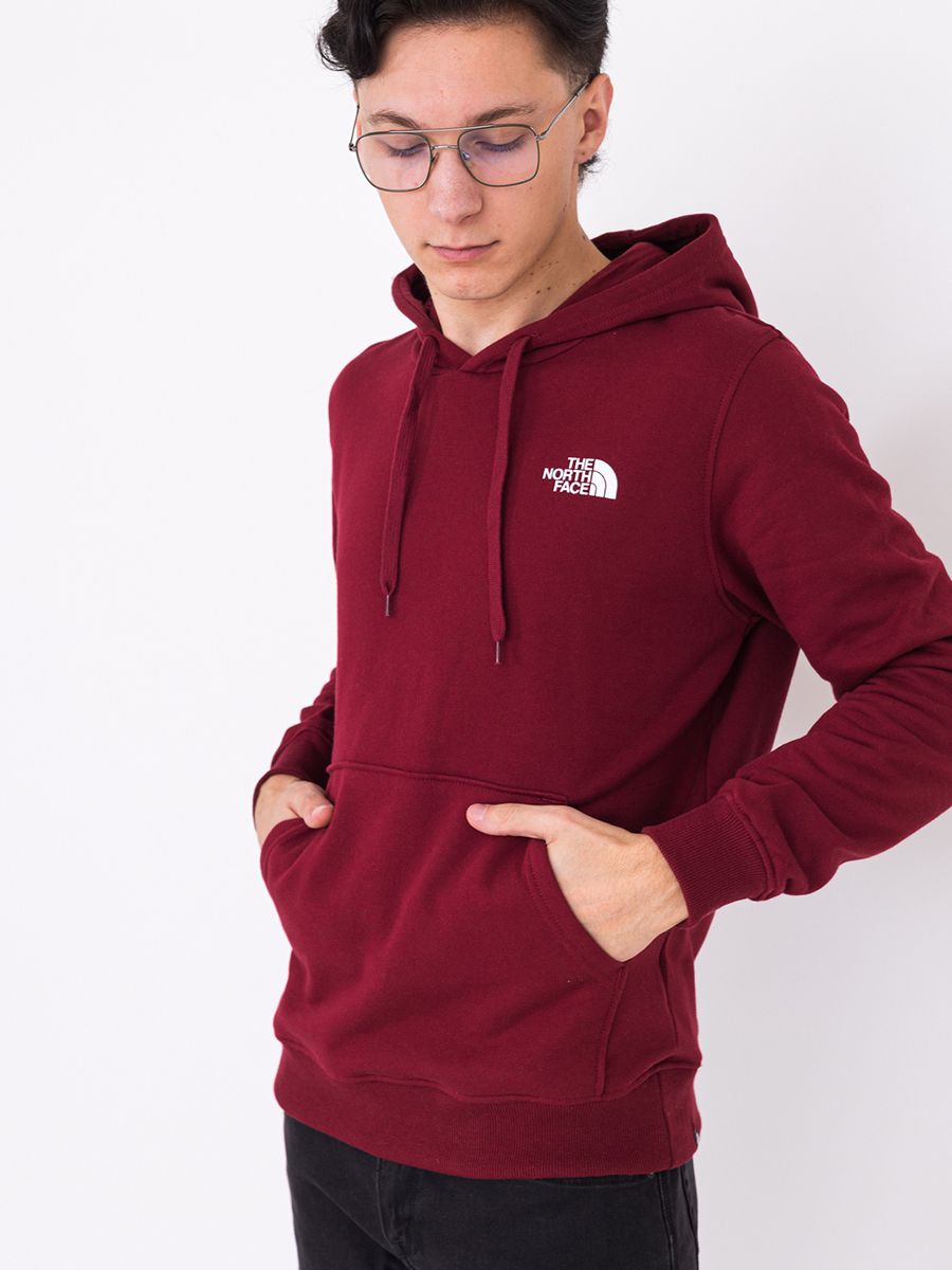 The north store face hoodie red