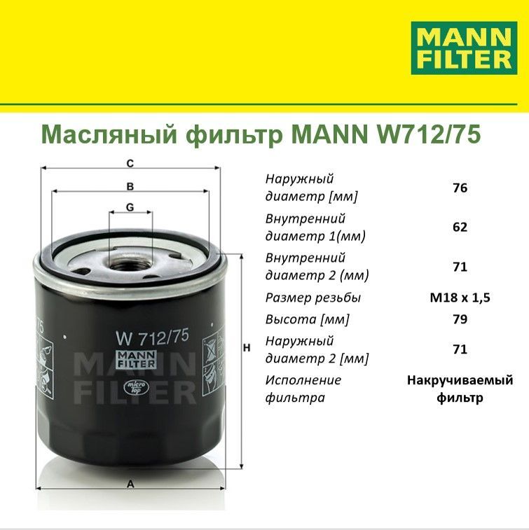 Фильтр Масляный Манн 68 3 Купить