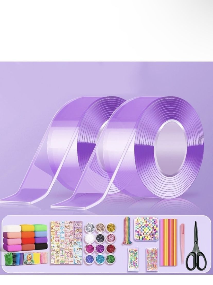 Декоративный скотч бумажный. Нано скотч набор для творчества. Нано скотч набор для творчества. Nano magic tape double sided. Нано лента двухсторонняя.