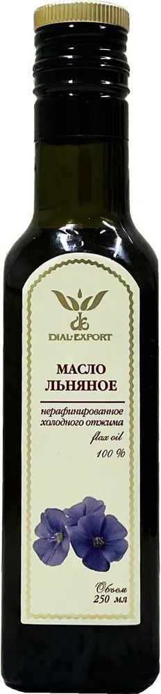 Масло льняное Dial Export, нерафинированное, 250 мл