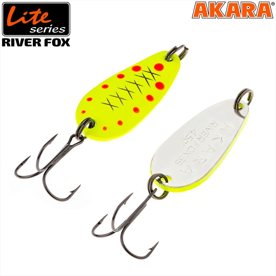 Блесна колеб. Akara Lite Series River Fox 35 4,5 гр. AB48
