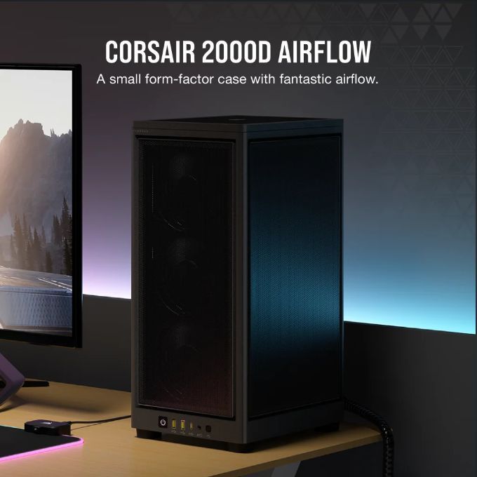 CorsairКомпьютерныйкорпус2000DAIRFLOW,черный(2000DAIRFLOW)