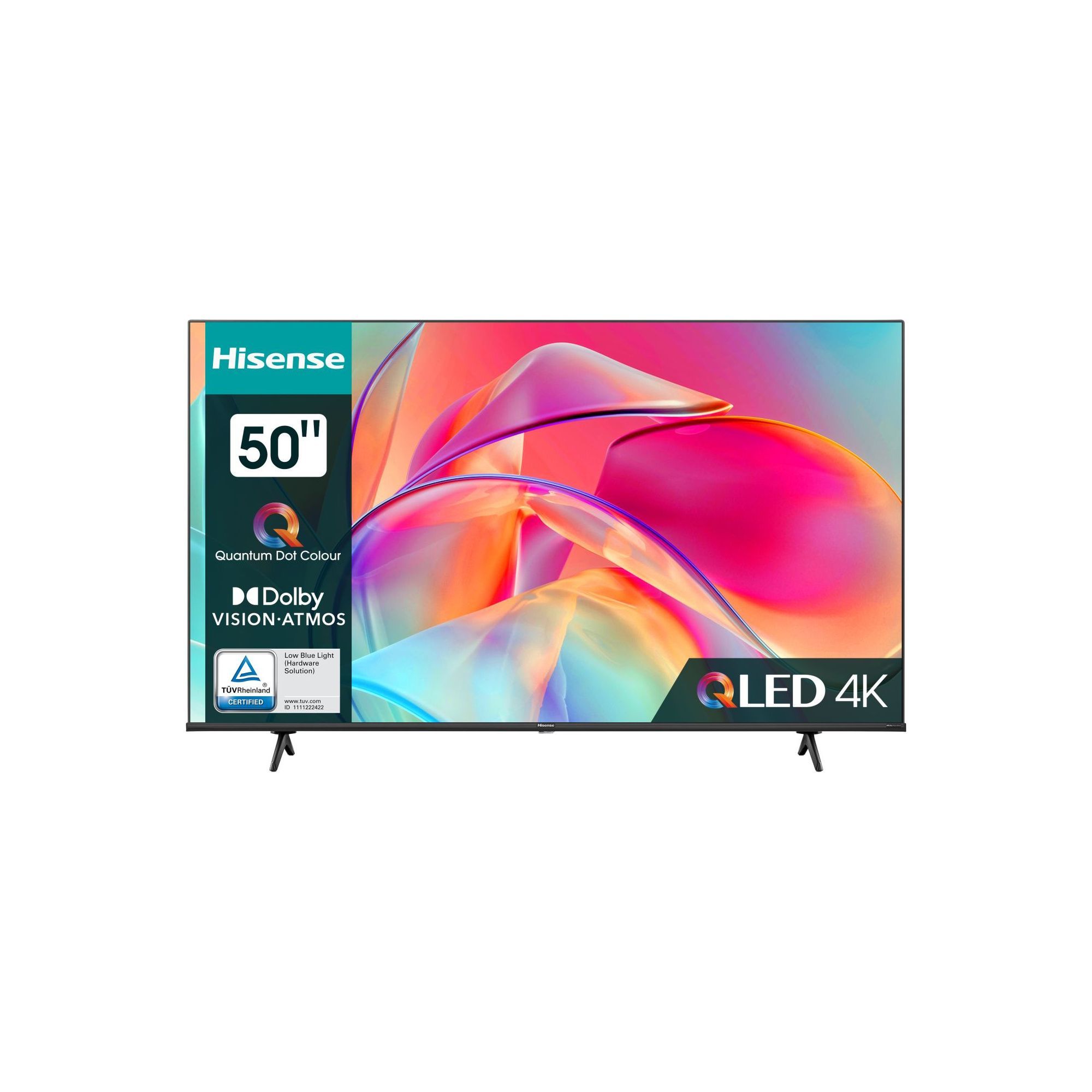 Hisense Телевизор 50E7KQ 50" 4K UHD, черный