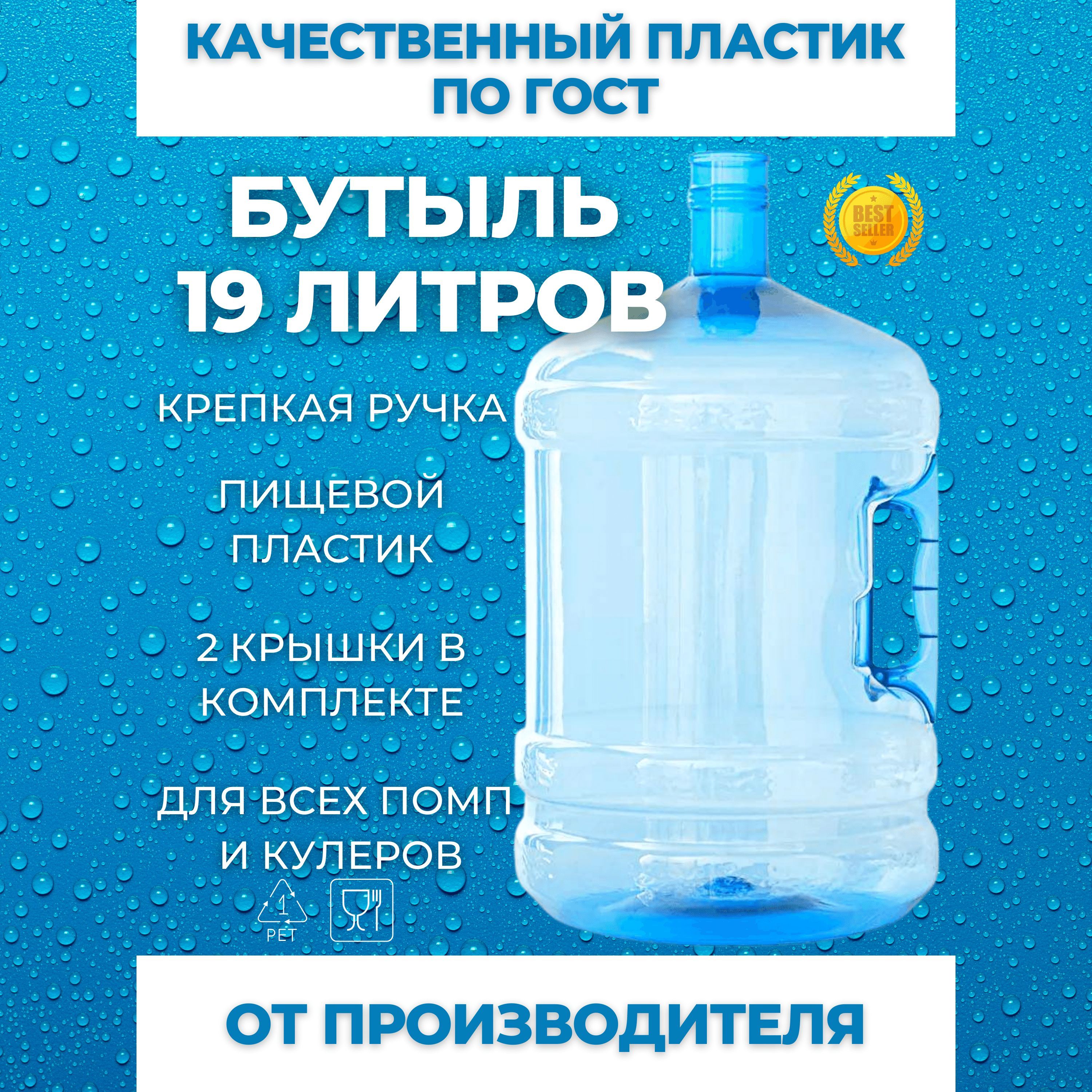Пустая Бутыль для Воды 19 л купить на OZON по низкой цене