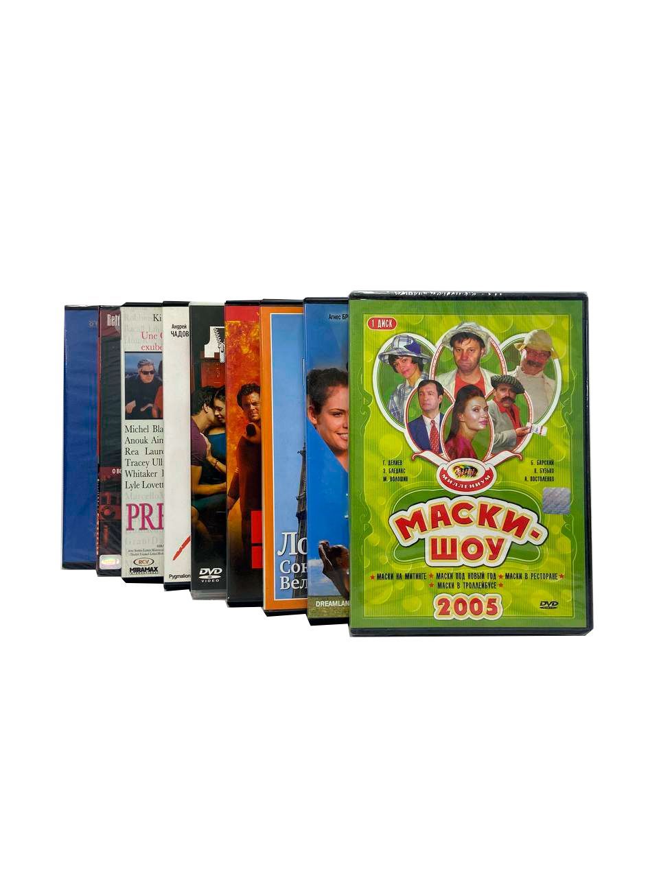 Подборка из 9 DVD дисков: Страна мечты, Золотой голус, Маски шоу 1 диск 2005