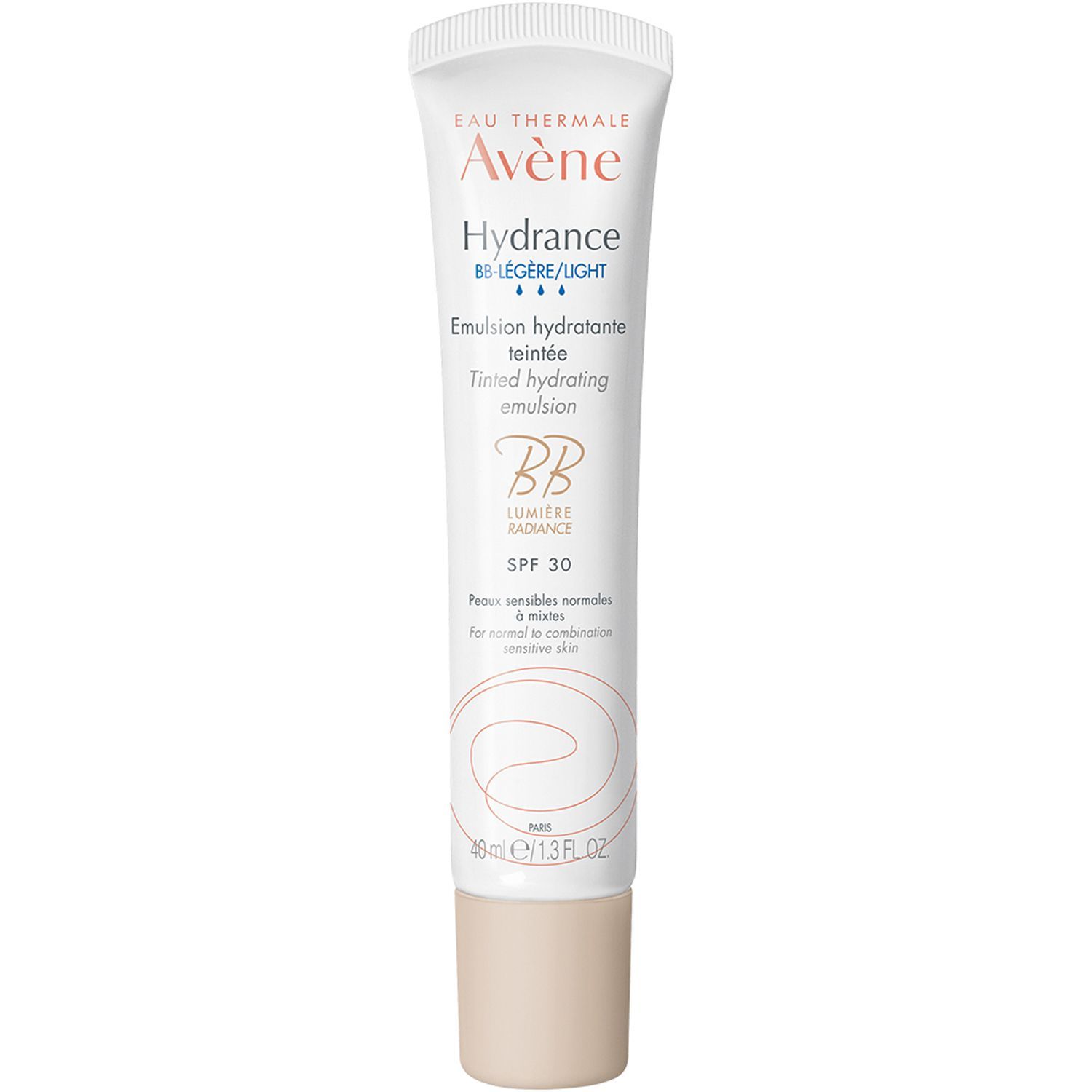 AVENE Увлажняющий крем эмульсия с тонирующим эффектом Гидранс Лайт/Лежер "HYDRANCE BB-LEGERE/LIGHT", SPF30, 40 мл