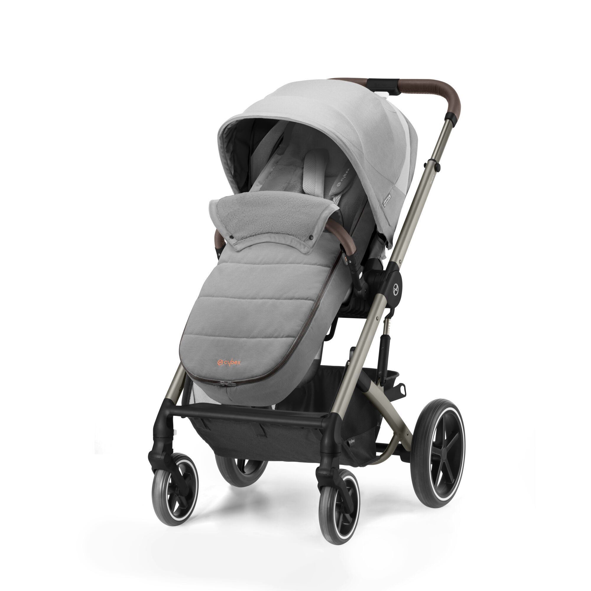 Cybex Накидка на ножки для колясок Balios, Twist, Beezy, Orfeo, расцветка Lava Grey