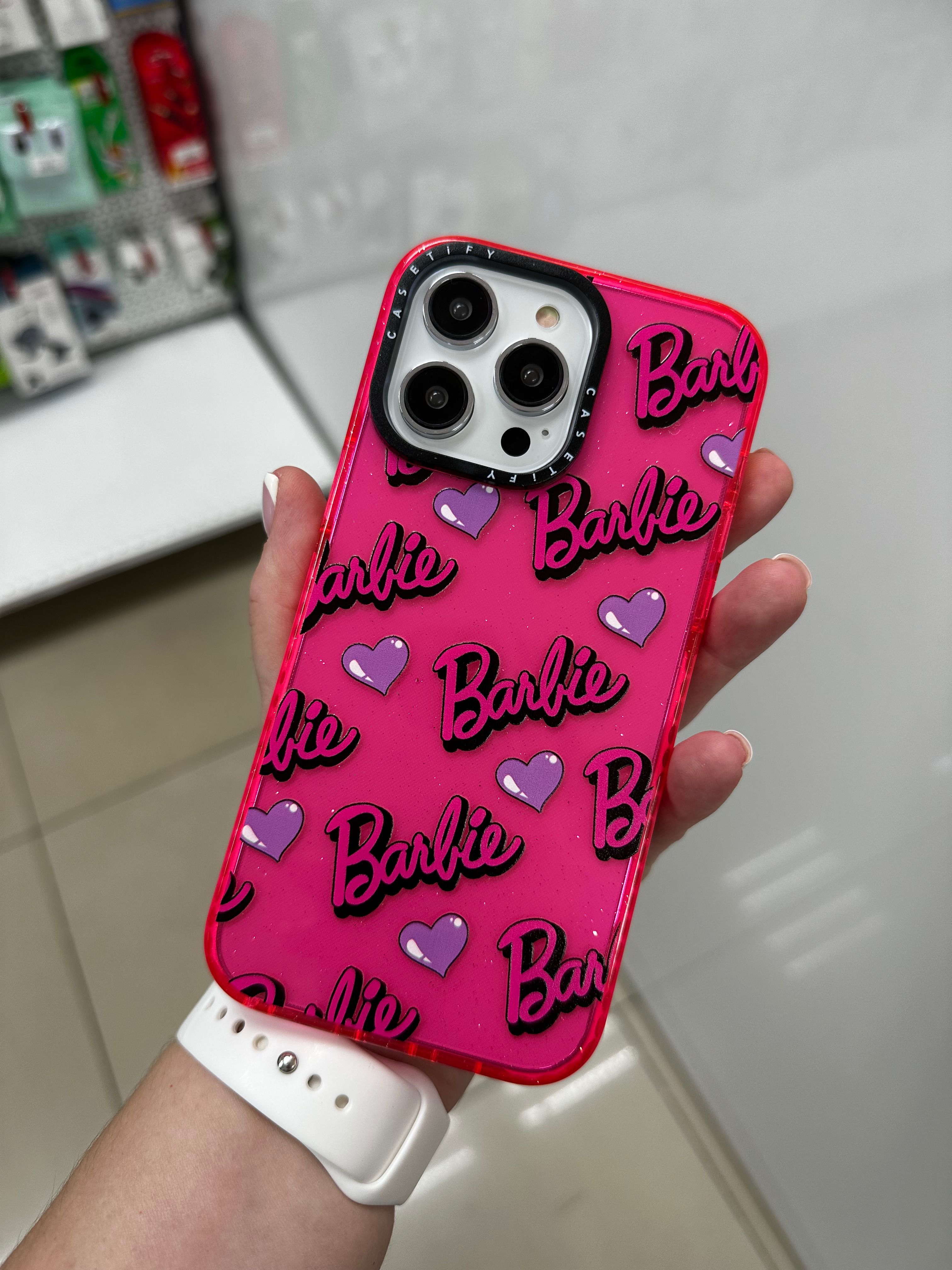 Чехол для iPhone 15 Pro Max Casetify Barbie Барби с блестками - купить с  доставкой по выгодным ценам в интернет-магазине OZON (1234890260)