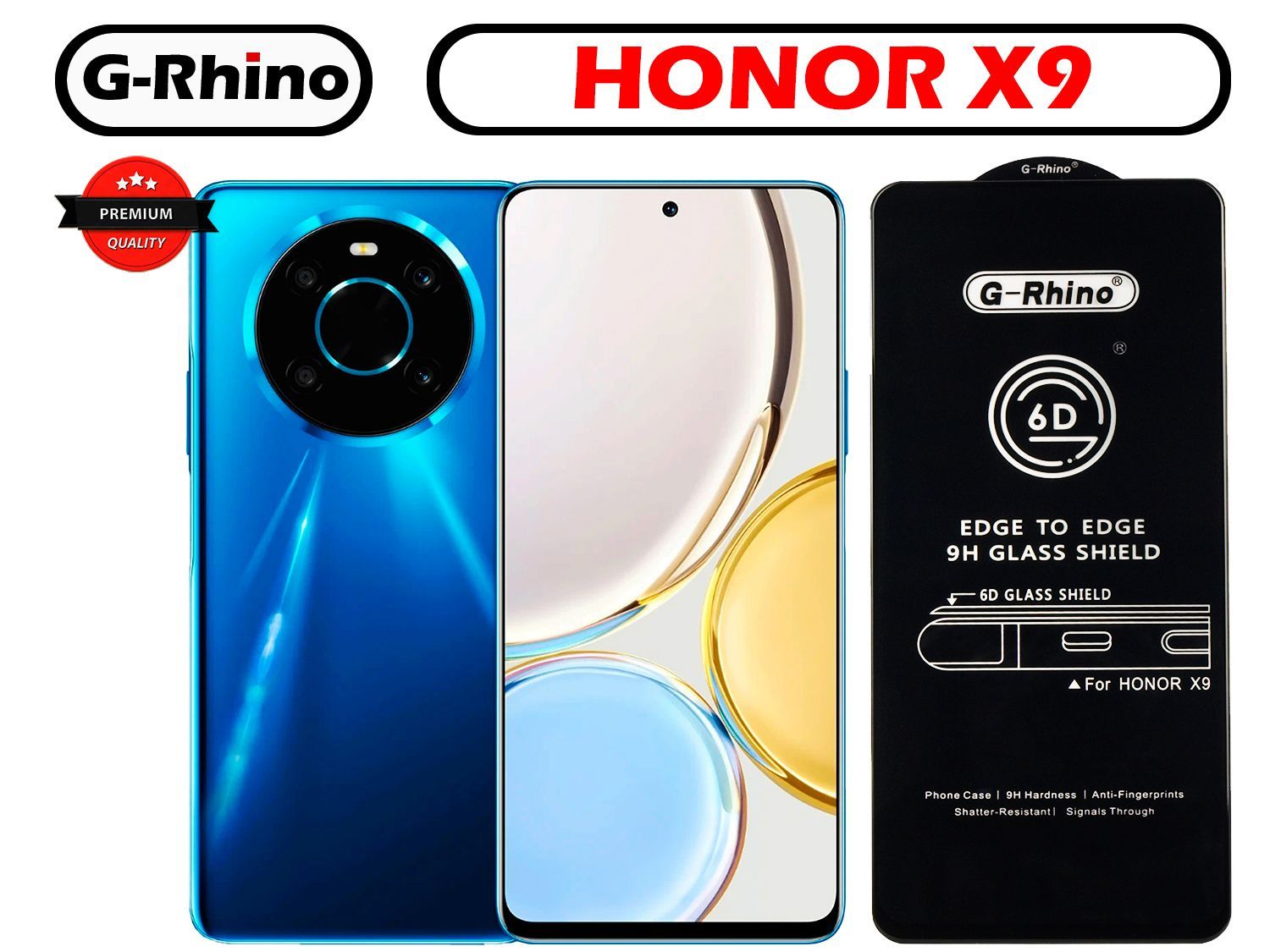 Защитное стекло G-Rhino для Honor X9 / X9(5G) бронестекло с полной  проклейкой черная рамка противоударное закаленное от падений - купить с  доставкой по выгодным ценам в интернет-магазине OZON (908095381)