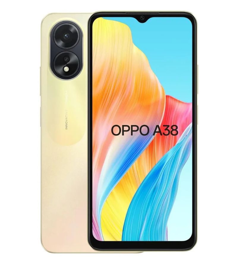 OPPO Смартфон A38 4/128 ГБ, золотой