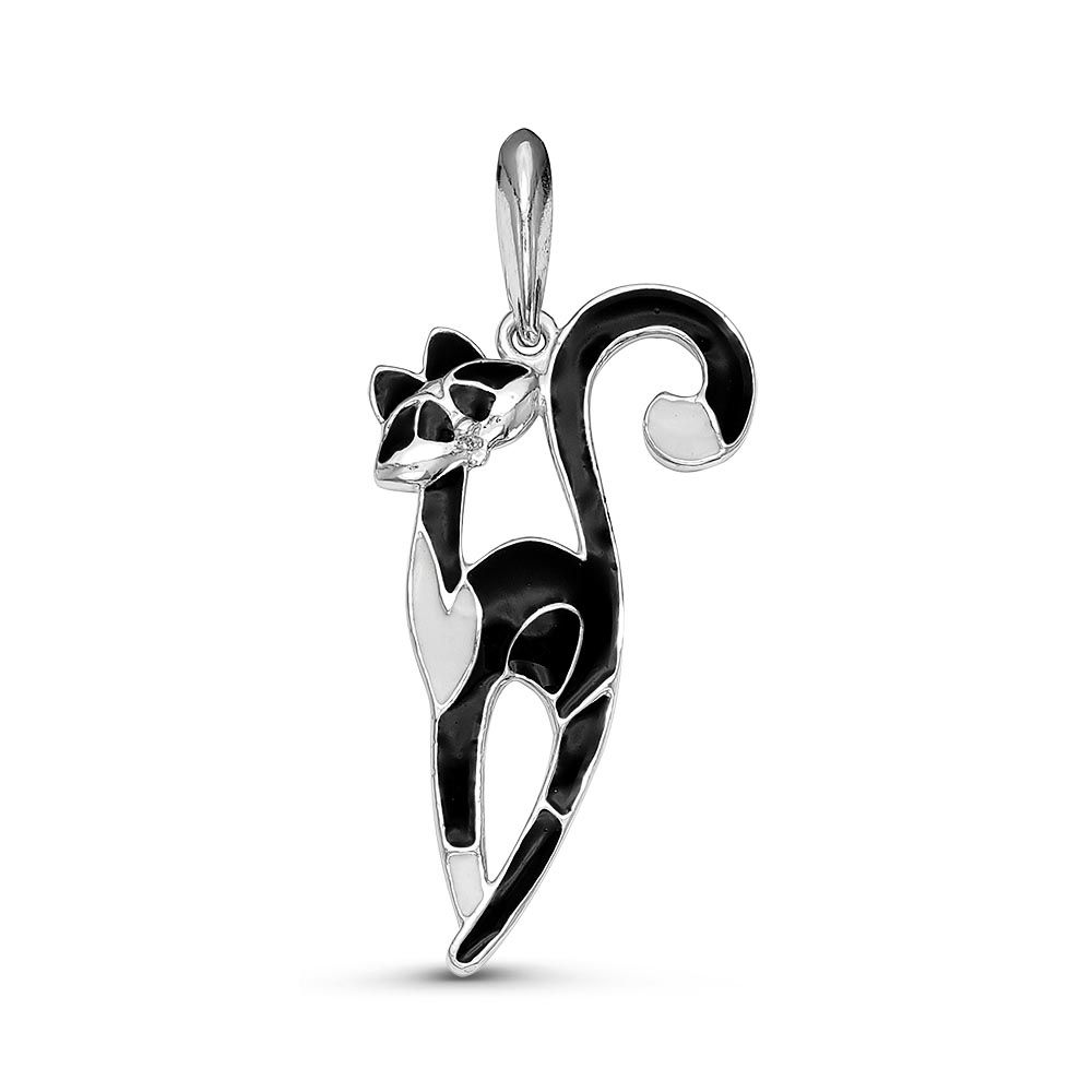 кулон кошечка серебро. кулончик с котиком. подвеска кошка. подвеска серебро соколов с зелеными фианитами. серебряная подвеска кошка.