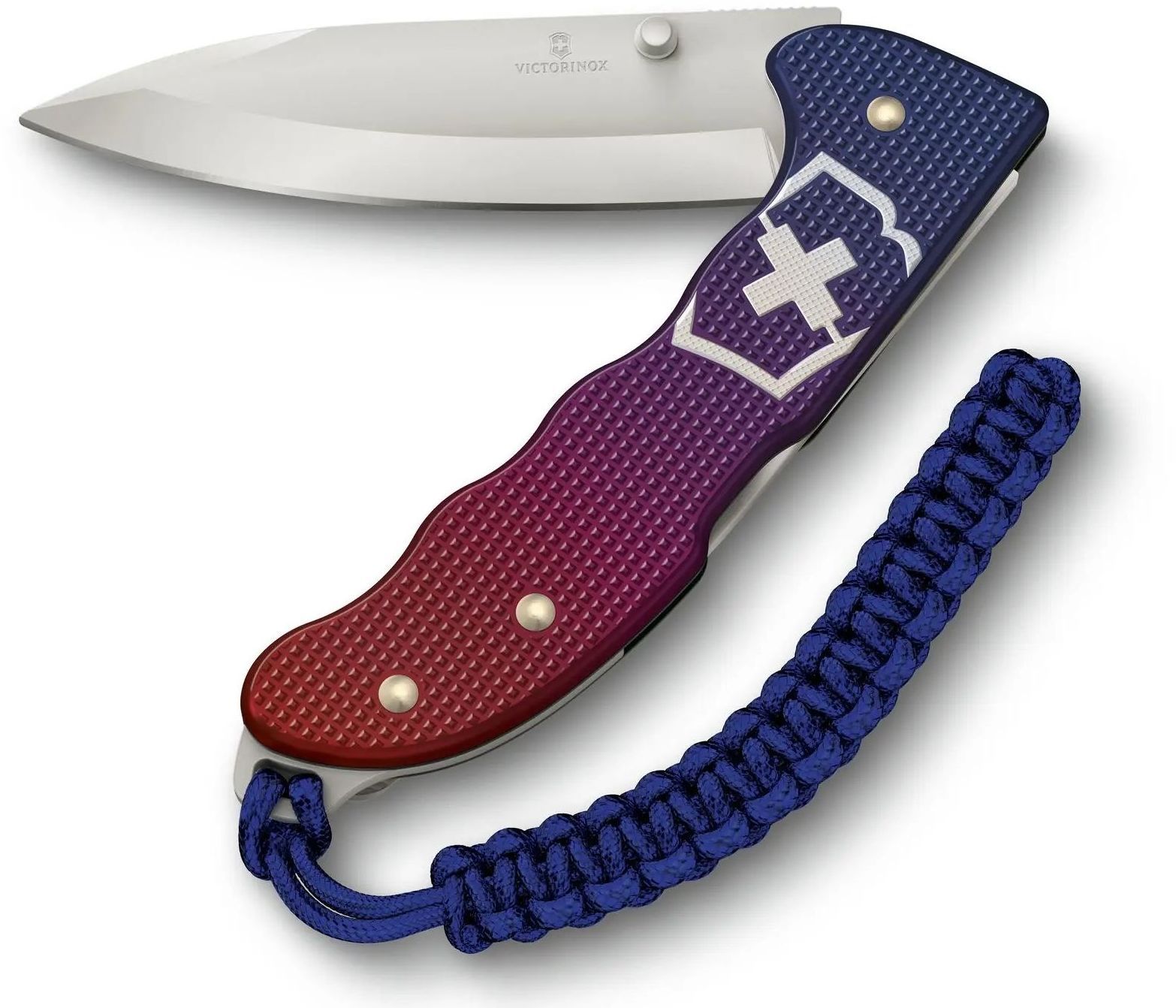 Нож складной перочинный швейцарский Victorinox Evoke Alox (0.9415.D221) 136мм 5функц. синий/красный подар.коробка