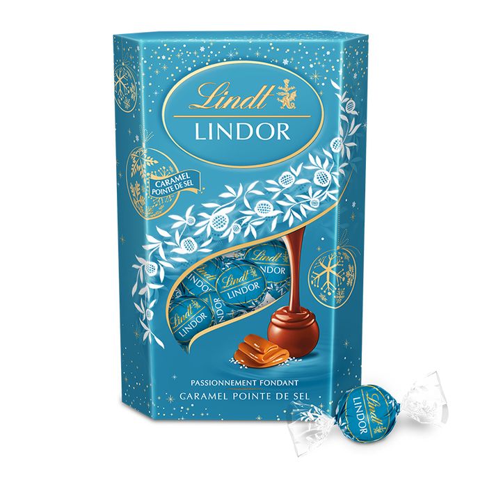 Шоколадные конфеты Lindt LINDOR солёная карамель 200г. (Италия)