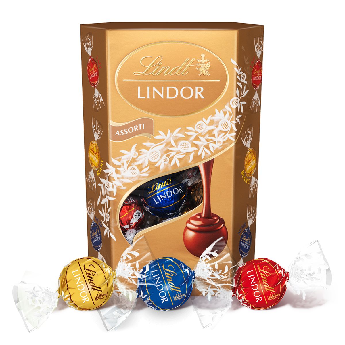 Шоколадные конфеты Lindt LINDOR ассорти три шоколада 200г. (Италия)