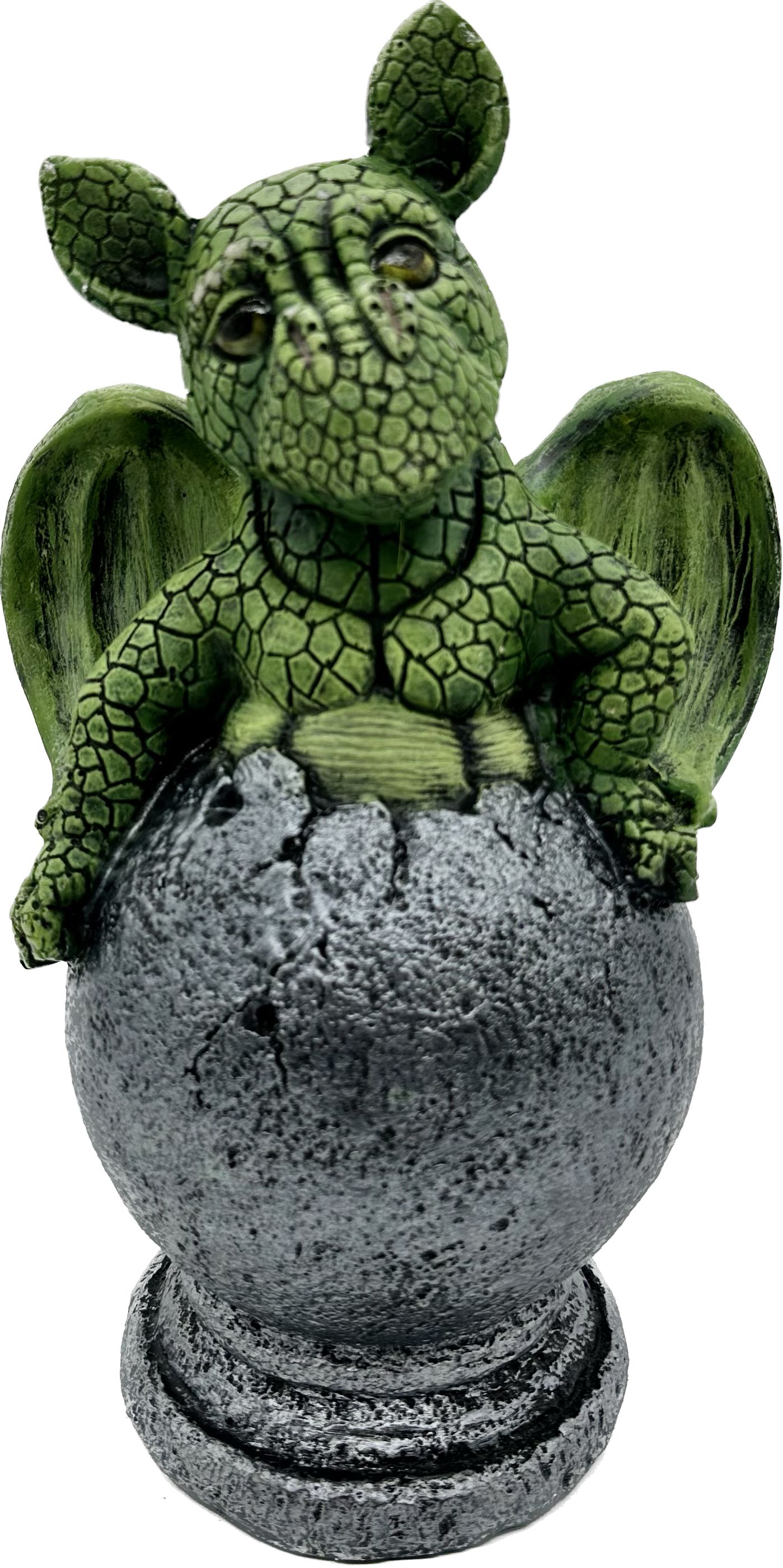 Фигура Дракоша зеленый в шаре H-33см