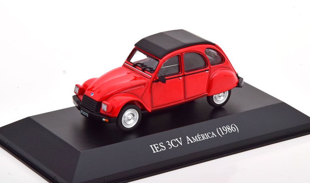 Модель коллекционная Citroen ies 3CV america 1986 red