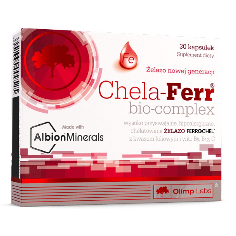 Olimp Labs Chela-Ferr bio-complex 365 мг Хелат железа 30 капсул