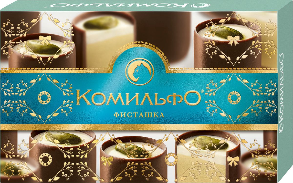 Шоколадные конфеты Комильфо Миндаль и Крем-карамель, Шоколадный мусс 232 г