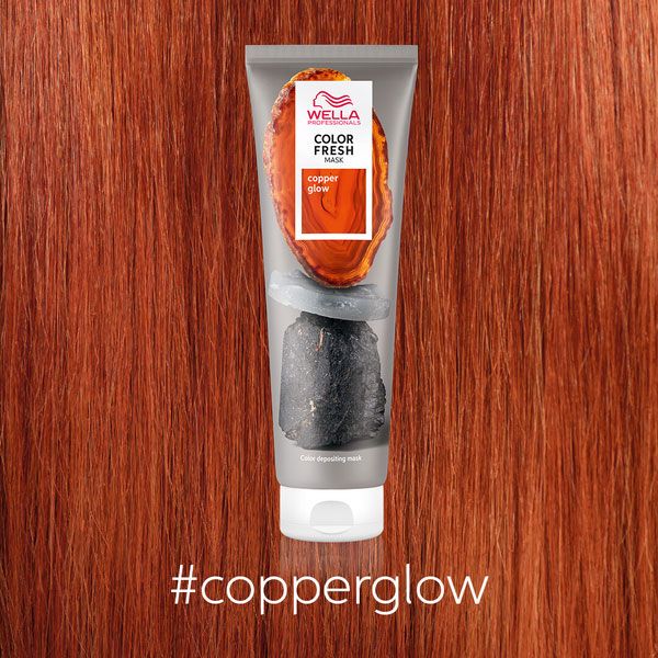 Wella Professionals Оттеночная маска COLOR FRESH Медное сияние "Copper glow" 150 мл.