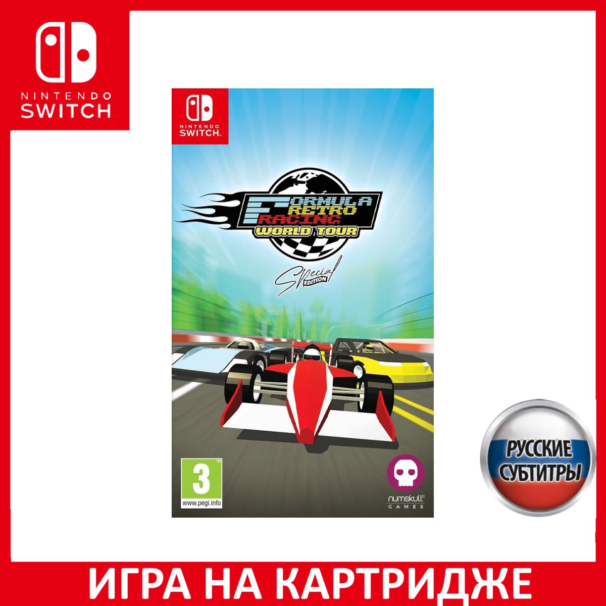 Игра Formula Retro Racing World Tour Специальное Издание (Special Edition)  Русская Версия (Switch) Картридж Nintendo Switch