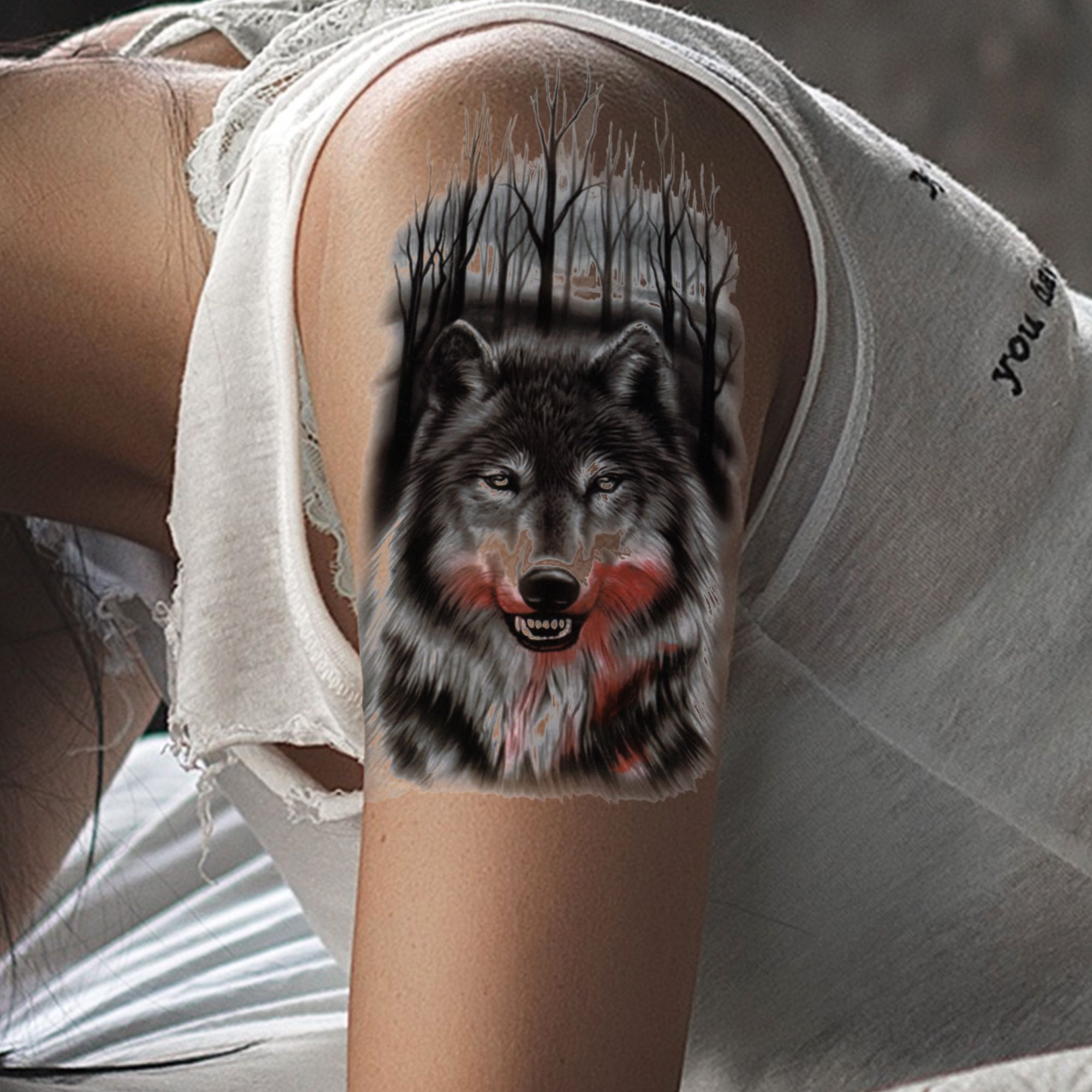Татуировки фото волк на плече: 50 лучших идей