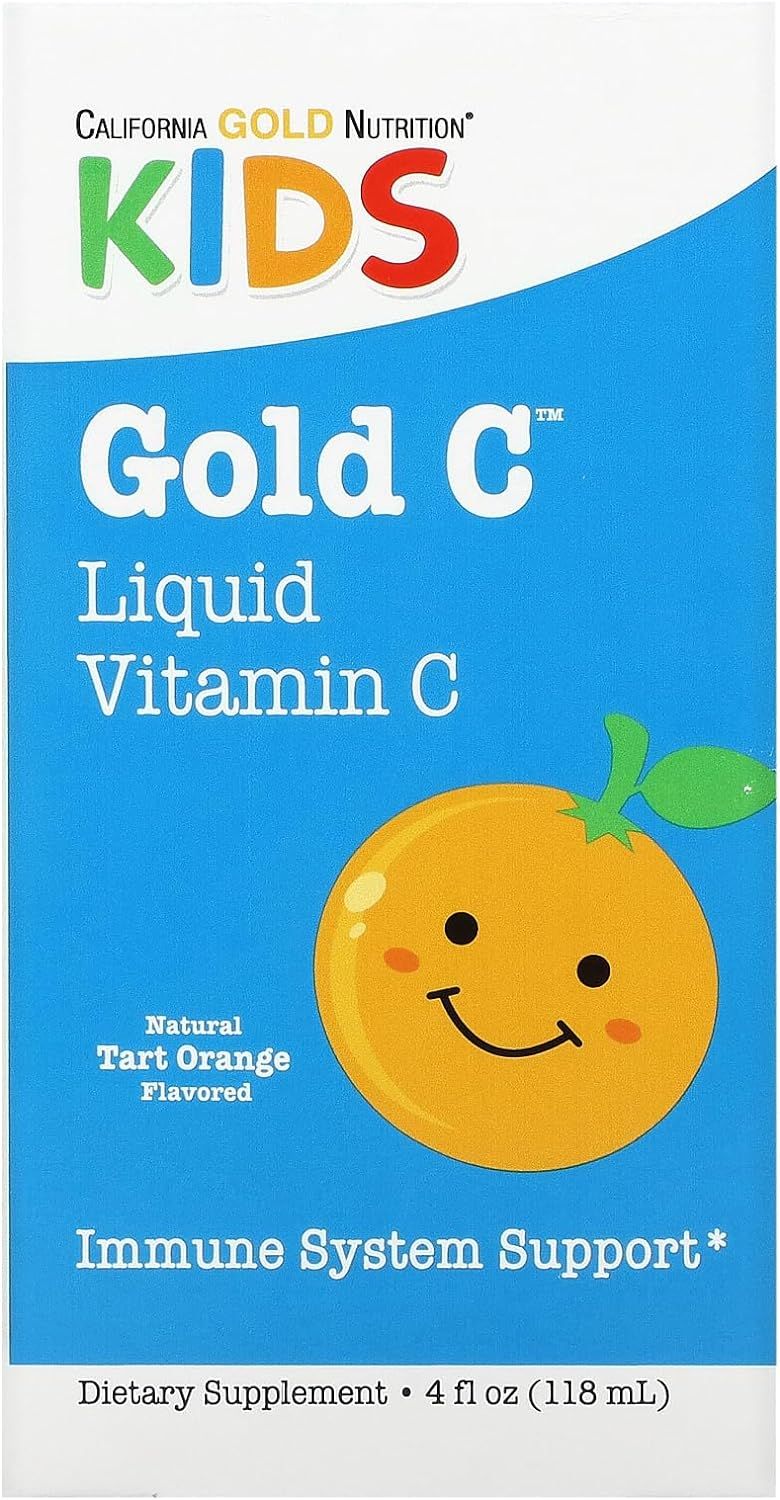 California Gold Nutrition Kids. California Gold Nutrition - Kids - Gold - c (Liquid Vit. C) / 118 ml.