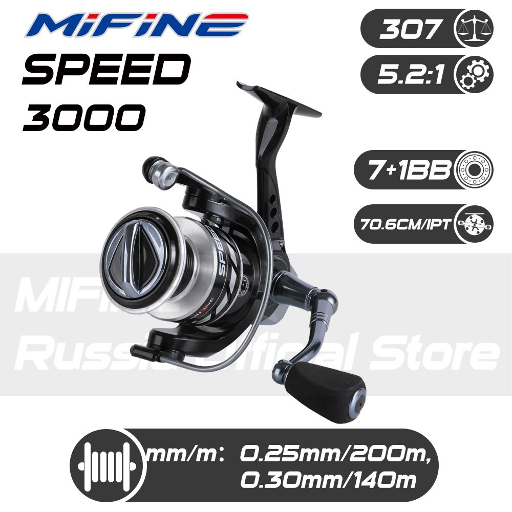 КатушкарыболовнаяMIFINESPEED3000F,7+1подшипник