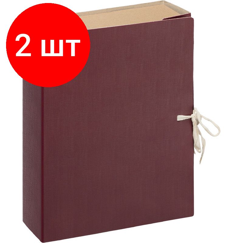 Короб архивный с завязками 80мм attache economy бв клапан микрогофрокартон